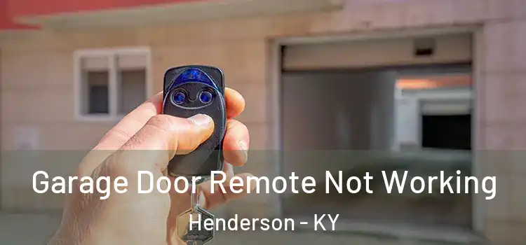  Garage Door Remote Not Working Henderson - KY